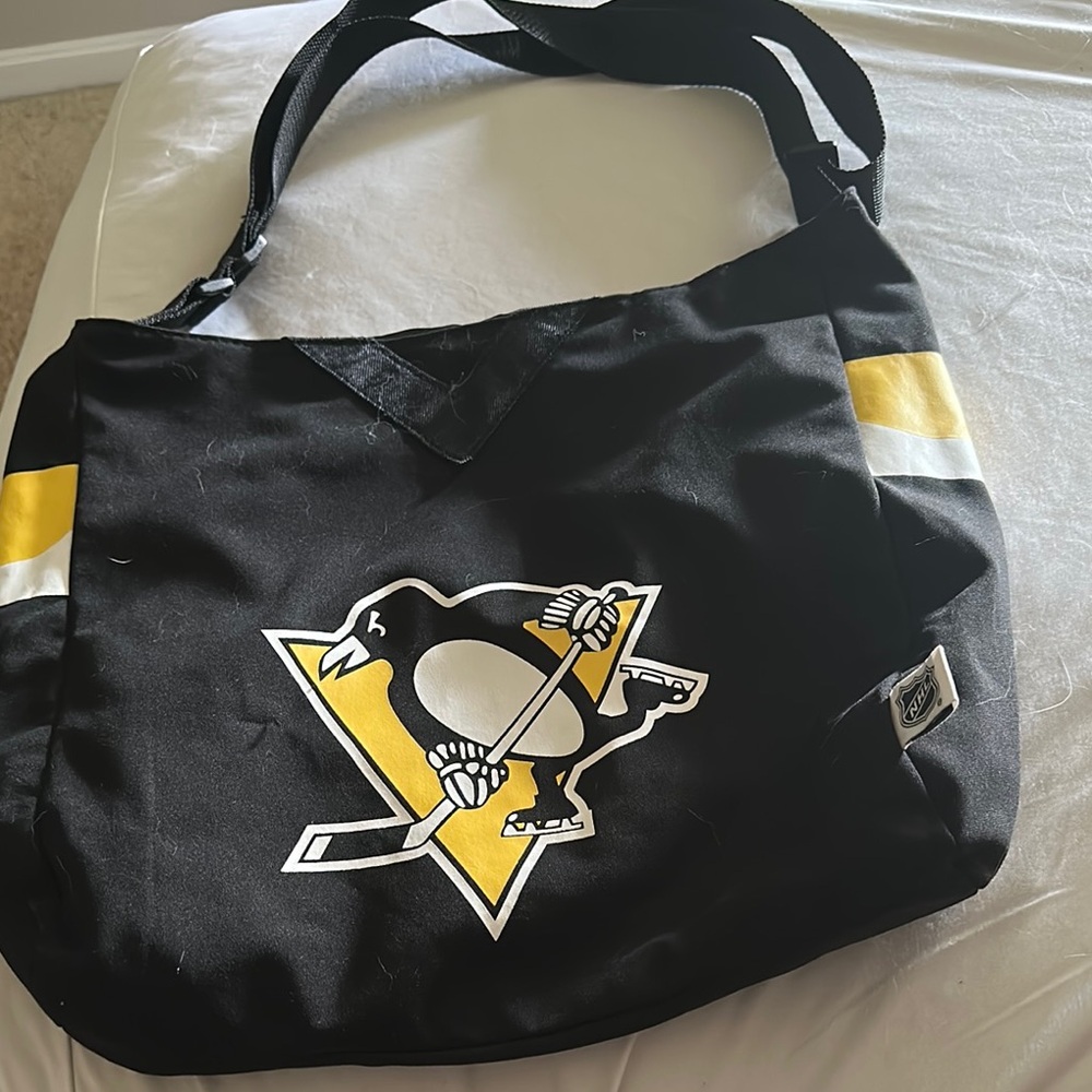Black and Yellow Hockey Team Tote Bag